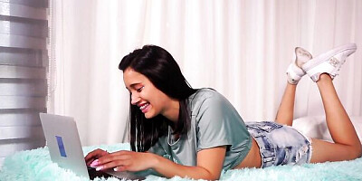 Nice-looking dona at blowjob video