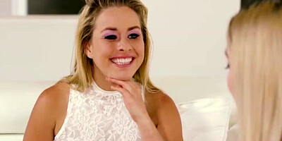 Two aroused MILFs are teaching the teen girl about the pleasures of lesbian sex