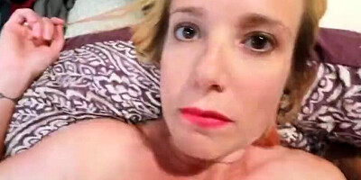 Amateur MILF is sucking cock and getting pounded in POV scene