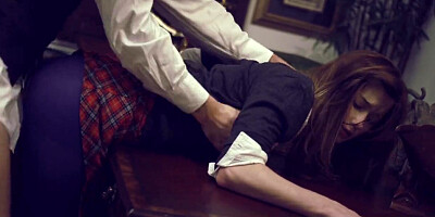 TEENFIDELITY - Schoolgirl Cutie Alaina Dawson Creampied on the Desk