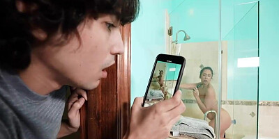 Lilly Hall gives ass to her stepson after being caught masturbating