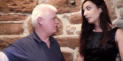 Teenager and her gf get hardcore fucked by old man in hotel room