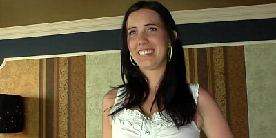 Hot brunette gets her pussy licked and then fucked hard