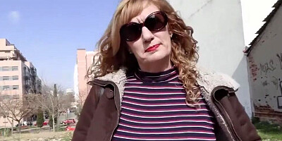 Slutty mom Victoria rides that big cock and bounces her tits