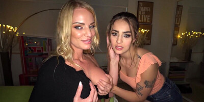 Rachael Cavalli & Sofie Reyez Threesome with Gifted Stud