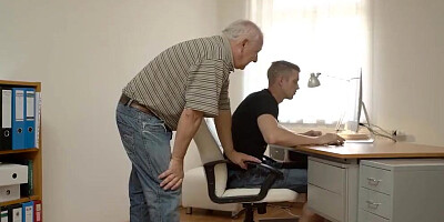 Naughty grandpa licks and fingers some delicious wet teen pussy