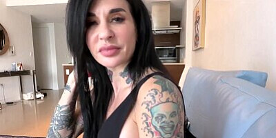 Mom's Goth Best Friend Edges My Cock - Joanna Angel - MomComesFirst - Alex Adams