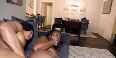 Black succubus with a fat ass is fucked by a lightskin lad