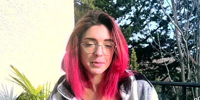 Leila enjoys her first threesome with two men