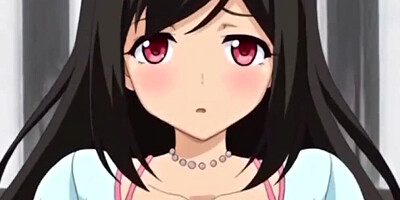 Cute anime babe is riding her lovely partner's hard pecker