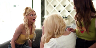 MILF teaches these two girls how to lick pussy properly