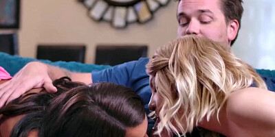 Immature Stepbrother Has A Huge Cock For Sis And Her Friend Lola Fae