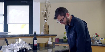 Mom Fucks Step Son & Eats Teen Creampie for Thanksgiving Treat