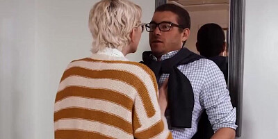 The Sexual Fantasy Of Blonde Busty Skye Blue With Nerd