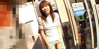 JAV Model Fucks on Public Footbridge many People Walk by then down Street