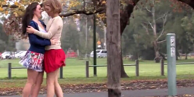 Brunette and blonde are very passionate about lesbian lovemaking