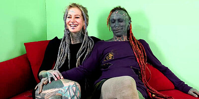 Two freakshows are about ot have sex in front of the camera