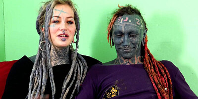 Two freakshows are about ot have sex in front of the camera