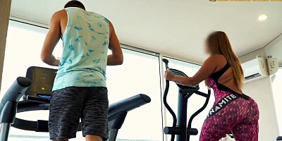 HOT SEX With A Big Ass Venezuelan Gym SLUT