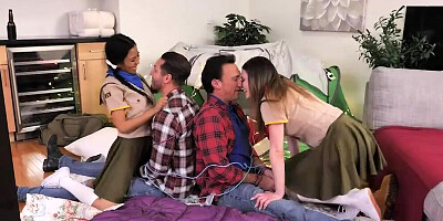 Old-ass girl scouts switch stepdads for a sec