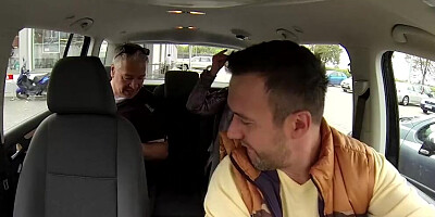 Slutty grandma sucks some dick and gets fucked from behind