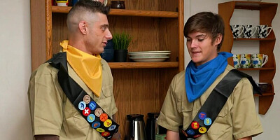 Mom Swap - Athletic Boys In Scout Uniforms Swap Their Busty Stepmoms And Pound Them On The Couch