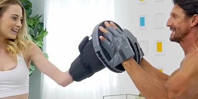 PASSION-HD Step Dad Blows Heavy Creampie In Tight Pussy