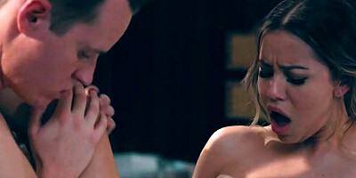 Alina Lopez rides another man while her cuckold boyfriend watches