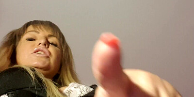 Kinky mistress talks so dirty and shows her feet and toes