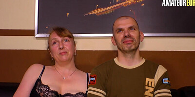 German Granny Veronika Rides Her Husband's Penis On Their First Sex Tape - AMATEUR EURO