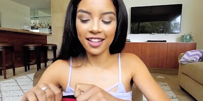 Helpful Stepbrother Gives Maya Bijou A Ride On His Big Cock