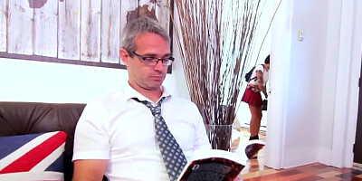 Banging Family - Step-Daughter too Sexy for School