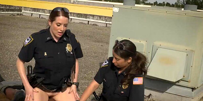 BLACK PATROL - Black Thug Burglar Fucks MILF Police Women For Freedom