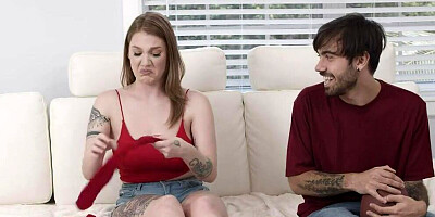 Aria Kai blows her man and gives him some wet cherry