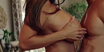 Gorgeous brunette MILF Ava Addams gets fucked and creampied by a lucky man