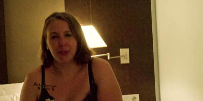 Slutty MILF gets bonked by her stepson inside the motel room