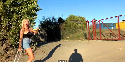 Corky slut with huge fake tits wants to have a good fuck