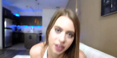 Anal slim teen gives her stepdad a hot blowjob