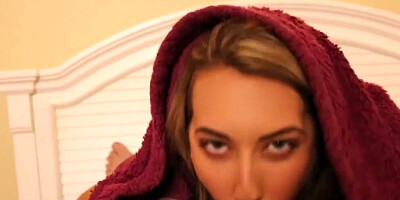 Family Taboo with Kimber Lee Blowing her Hard Cock Cousin!
