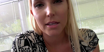 Busty blonde mom Vanessa Cage makes that black man happy