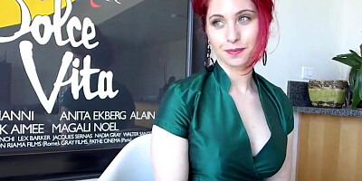 Redhead cougar gives some nice jerk off instructions in POV