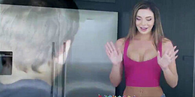 Brunette teen Tiffany Watson share her bf with her stepmom for his - BABES