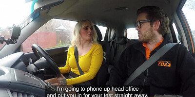 Fake Driving School Louise Lee Riding the Instructors Cock