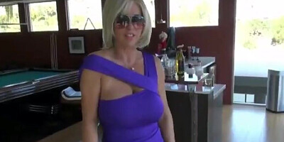 Busty Blonde Mom Swallows Jizz after Some Hard Doggystyle Shagging