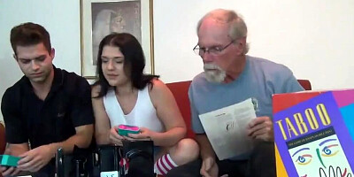 Dad draws the winning card and he must screw his big boobs step-daughter. mp4 (April Dawn)