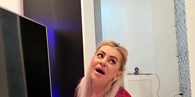 Blonde cougar is spanked and fucked by her horny stepson