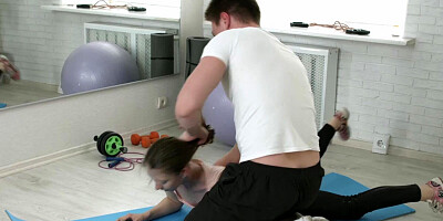 Slutty teenie is shown the hard way of anal stretching