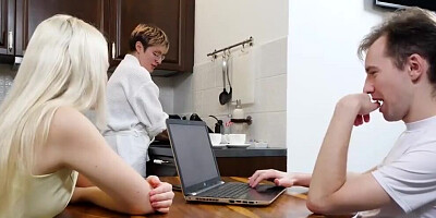 SIS. PORN. Girl with no boobs likes impudent pastime that includes dirty