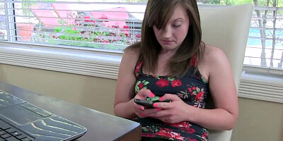 Sexually Neglected Stepsister Caught Masturbating In The Kitchen