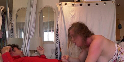 Stepdaughter begs stepdad to let her suck his dick